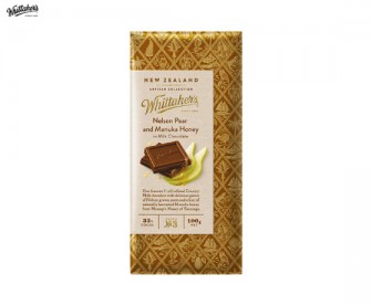 Whittaker's 惠特克 香梨麦卢卡蜂蜜牛奶巧克力 100克 Whittaker's 惠特克 香梨麦卢卡蜂蜜牛奶巧克力 100克